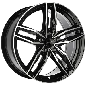 Dai Alloys – Moda – Black – 15″x6.5″ 40mm – Summer Wheels – DW1251501